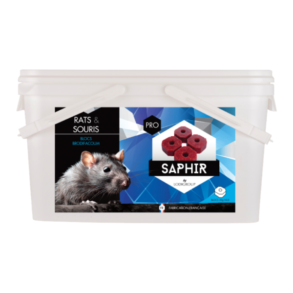 SAPHIR Bloc 5kg – Appâts très puissant blocs anti rats et souris