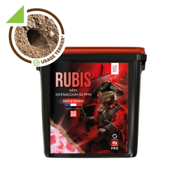 RUBIS Pasta 5kg – Appâts très puissant pâtes fraîches anti rats et souris