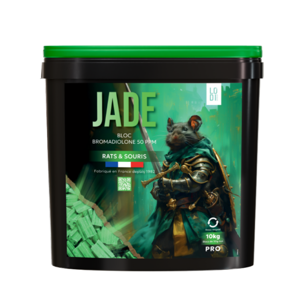 JADE Bloc 30g nu 10kg – Appâts blocs anti rats et souris